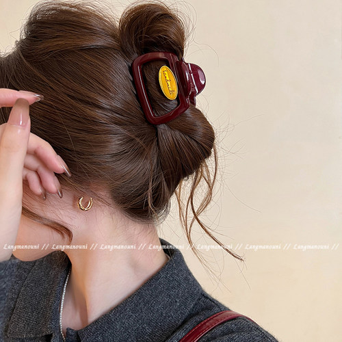 安可拉红~小号高马尾抓夹