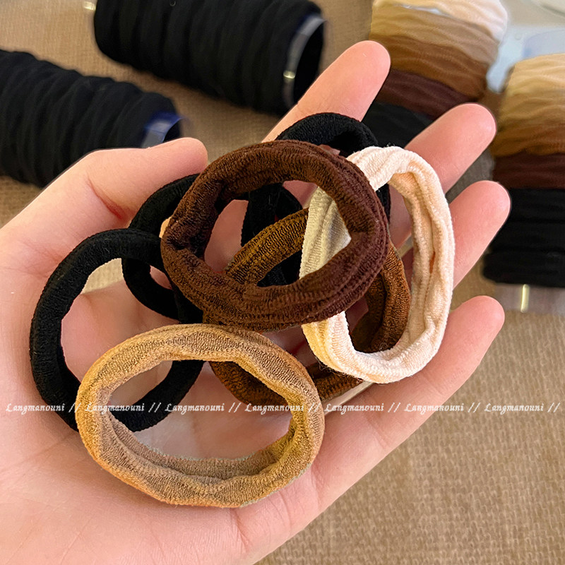 彩色高马尾发圈耐用不伤发皮筋2025新款高弹力无接缝头绳发绳发饰,饰品/流行首饰/时尚饰品新,发饰,淘宝优惠券,粉丝福利购,淘宝优惠卷