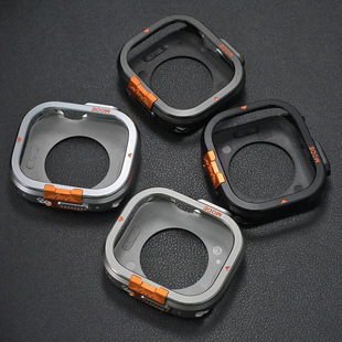 适用Apple WatchS11代高山金属表壳苹果Ultra3手表半包镂空保护壳