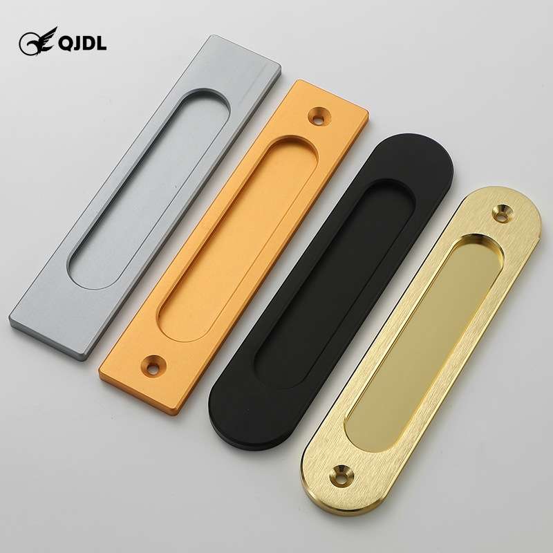 现代移门暗装拉手内嵌拉手黑色隐形暗扣推门开槽嵌入式抽屉拉手