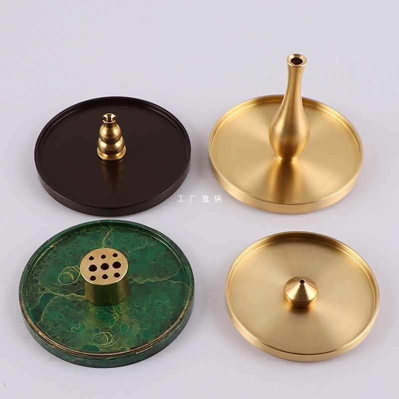 铜香插香盘室内黄铜香托檀香线香香碟禅意花瓶香座香薰炉香道用具,家居饰品,香托/香盘/香座/香插,淘宝优惠券,粉丝福利购,淘宝优惠卷