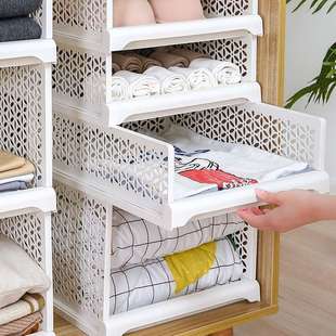 衣柜收纳神器抽屉式收纳箱分层架隔板整理架子宿舍架收纳筐子