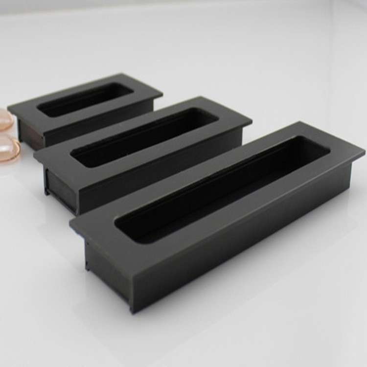 亚光黑色拉手推拉门暗拉手暗藏拉手隐藏式移门拉手欧式美式小把手