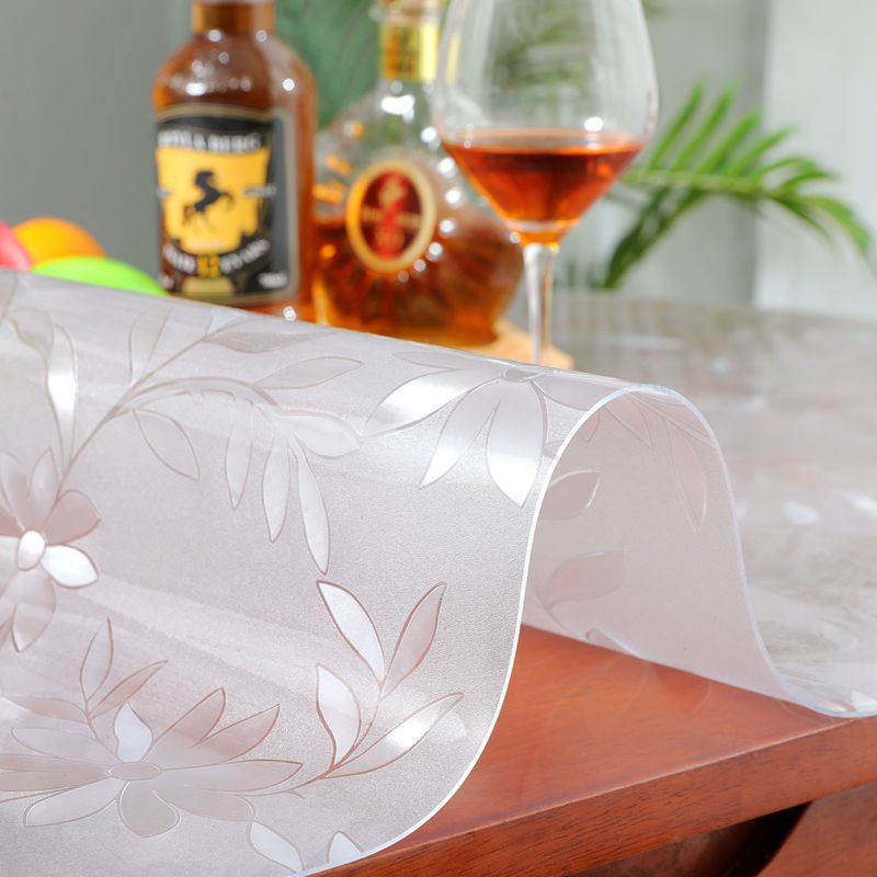 桌布透明圆形椭圆折叠伸缩圆桌垫餐桌垫软玻璃