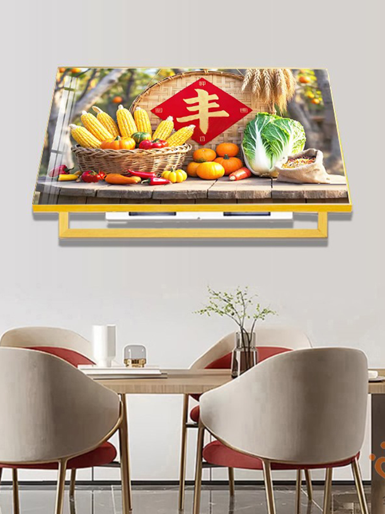 果蔬杂粮丰裕电表箱装饰画无冲孔屏蔽开关餐厅弱电箱挂画遮挡壁画