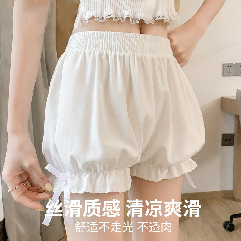 南瓜裤女夏季薄款jk安全裤防走光可外穿宽松冰丝灯笼保险打底短裤