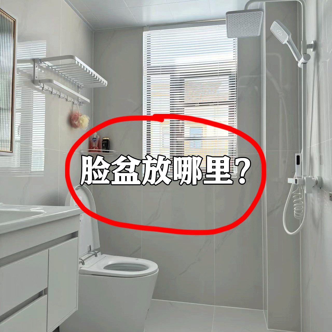 吸盘脸盆架钩子浴室卫生间脸盆收纳架多用途免打孔毛绒玩具收纳桶