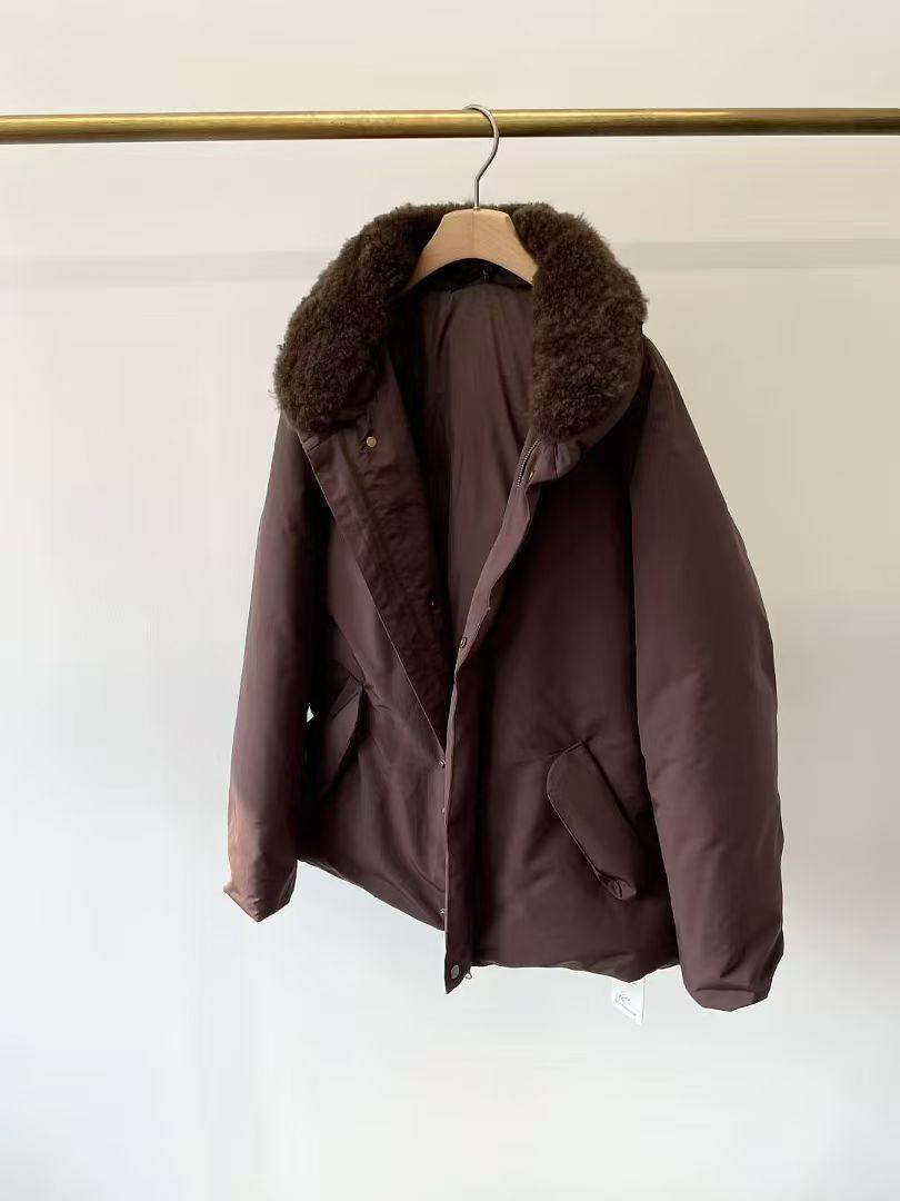 MJY高端女装羊绒领填充白鹅绒外套女,女装/女士精品,羽绒服,淘宝优惠券,粉丝福利购,淘宝优惠卷