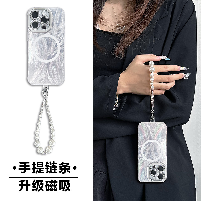 苹果16promax羽纱磁吸手机壳