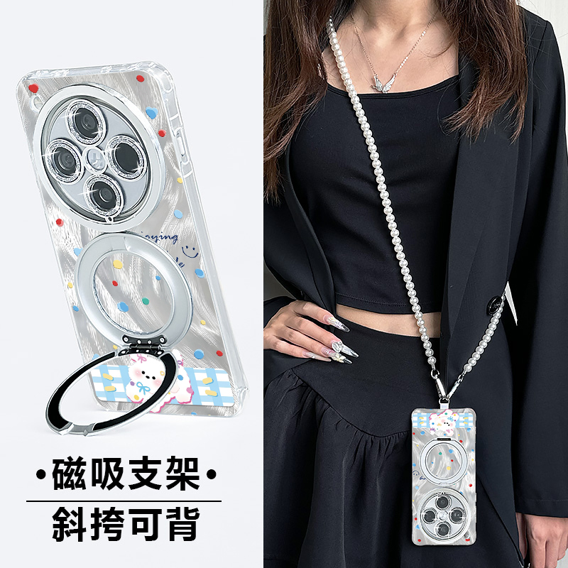 findx8pro手机壳新款挂绳斜挎