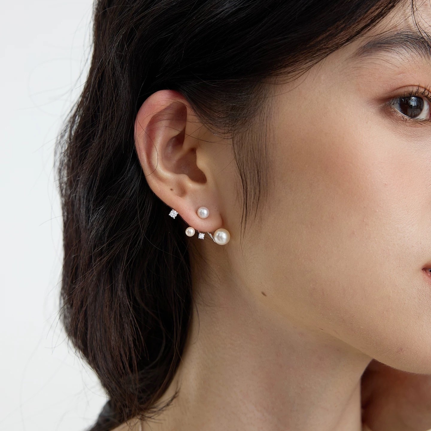 满天星珍珠耳钉星点悬浮珍珠耳环原创高级感气质镶钻S925银针耳饰,饰品/流行首饰/时尚饰品新,耳钉,淘宝优惠券,粉丝福利购,淘宝优惠卷