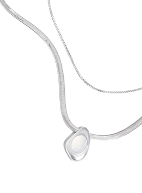 「水生浮想」轻奢小众蛇骨链玛瑙项链新中式清冷风时尚百搭锁骨链