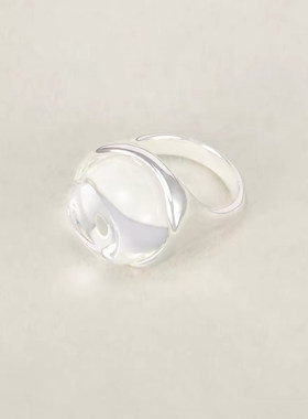方水晶戒指高级感耳环项链套装