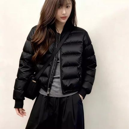 50绒女士薄款羽绒服女轻薄内胆小个子修身显瘦短款外套2025秋冬款