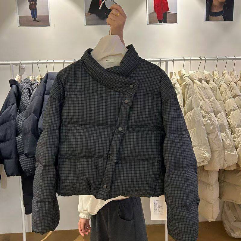 90白鸭绒短款羽绒服女2025新款