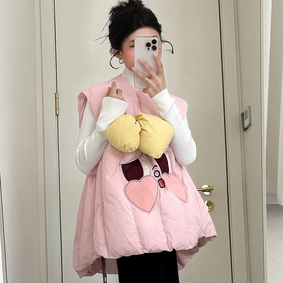 巨好看的保暖背心叠穿坎肩女