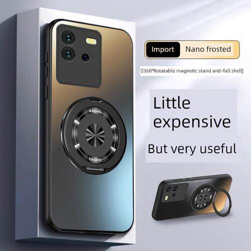 适用vivoiqooneo6手机壳新款neo6se磨砂哑光旋转支架保护套iqooneo6全包硅胶边边VIVO男女款防摔硬壳