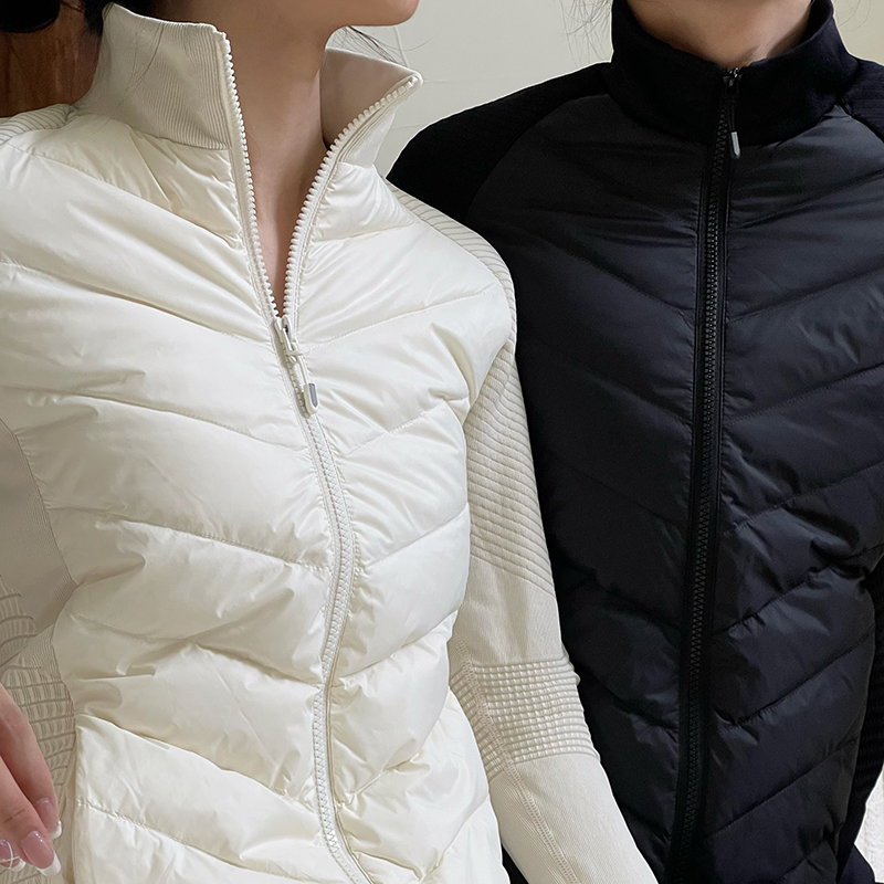 kokoyaya白鸭绒运动羽绒服保暖女