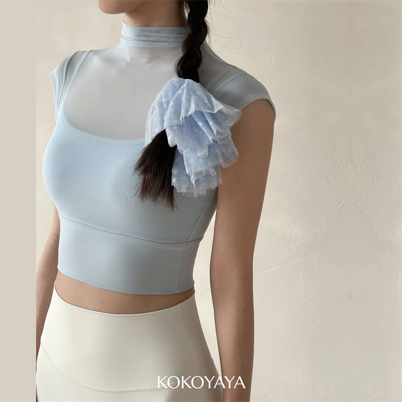 瑜伽服背心kokoyaya呼吸网纱
