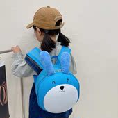 女孩背包可爱卡通小兔子蛋壳新款 宝宝外出双肩男童3岁5幼儿园书包