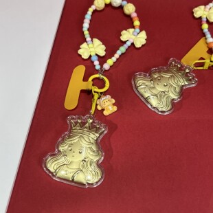 足金999黄金20mg女王送礼物手机链挂绳钥匙扣车载挂件