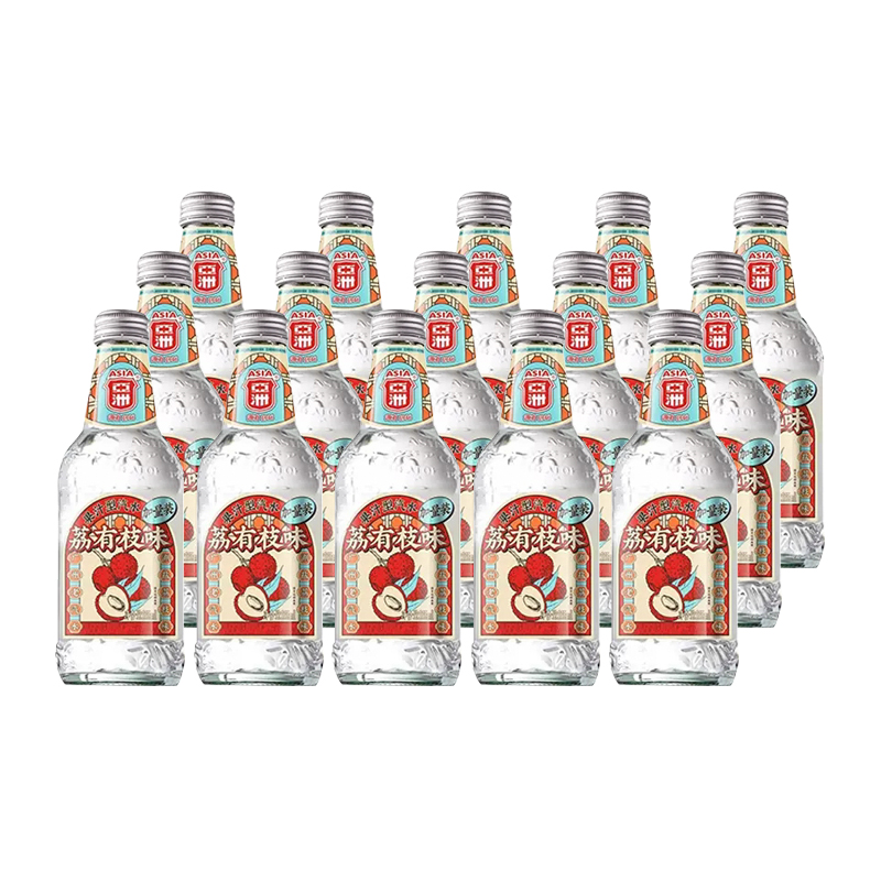 ASIA/亚洲果汁汽水碳酸饮料荔枝果汁饮品335ml*15瓶整箱