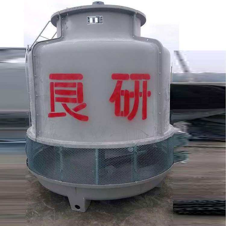 广东良研厂家供应 50吨玻璃钢冷却塔 逆流圆形散热水塔 凉水塔
