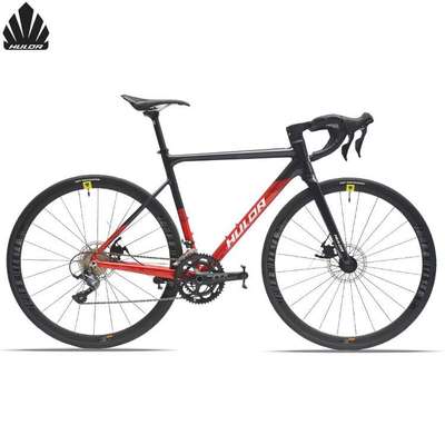 哈路达700C公路自行车全隐藏式内走线碟刹铝合金桶轴18速公路车