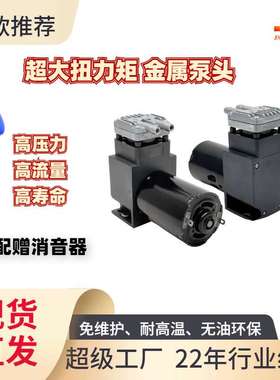 高压力压缩机迷你抽气打气7bar增压机小型气泵微型活塞泵气泵