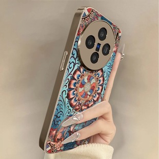 艺术敦煌vivox300手机壳200/x100适用S30新款s19全包80镜头17防摔60羊皮pro保护套78女90小众53s可爱高级感