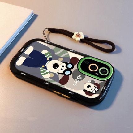 开心掌门狗适用opporeno15手机壳14新款卡通Reno13高级感女11全包A97曲屏7防摔8可爱保护套0pp0硅胶6带挂绳