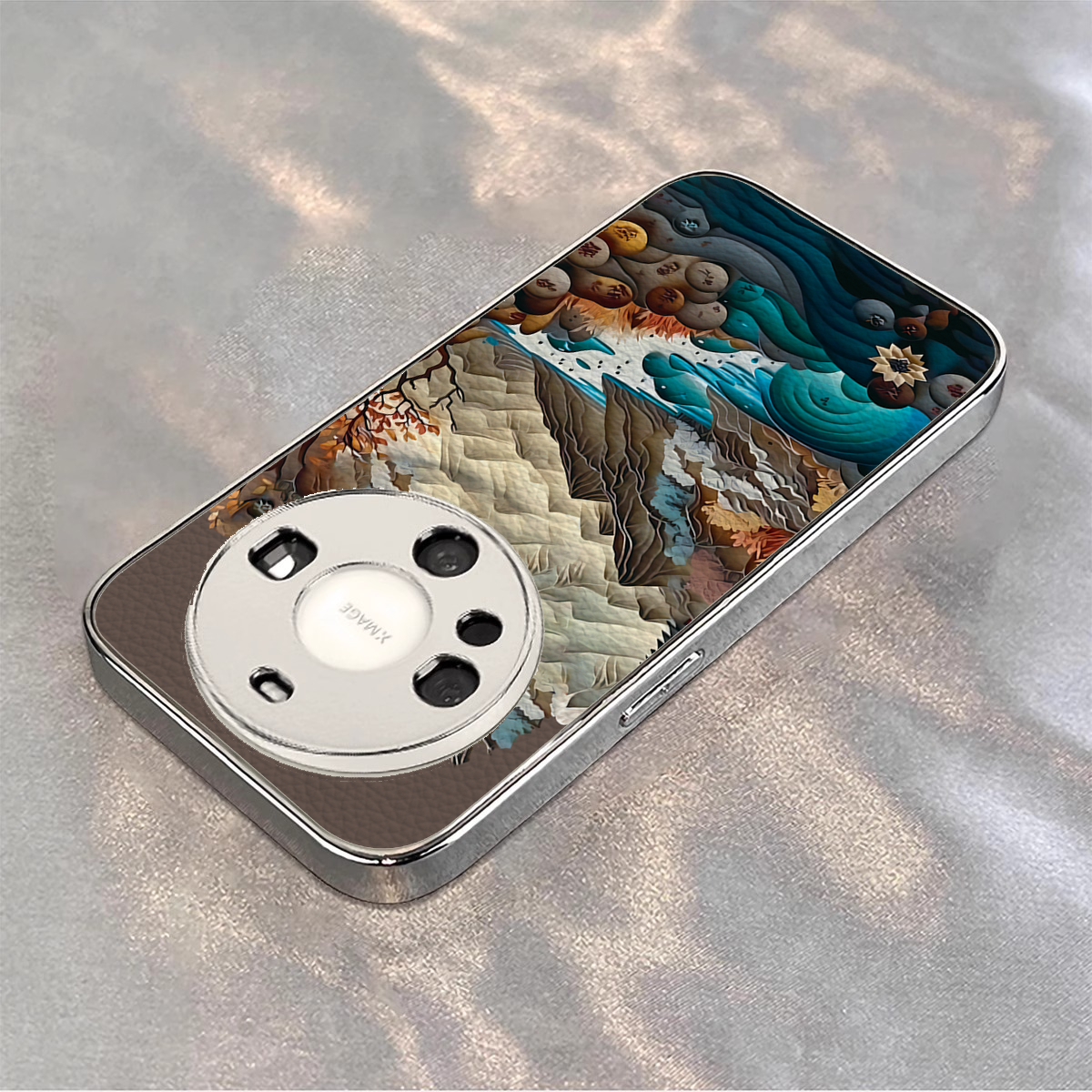 适用华为mate电镀扶光山川