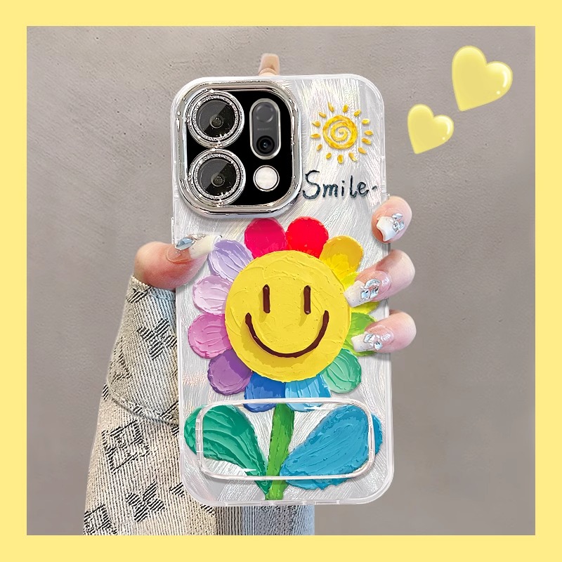 适用oppo硅胶太阳花朵支架