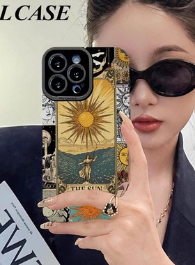 幸运太阳神适用苹果16promax手机壳iphone15pormax女14pro小羊皮新款13高级全包12防摔xs硅胶7/8plus全包软壳