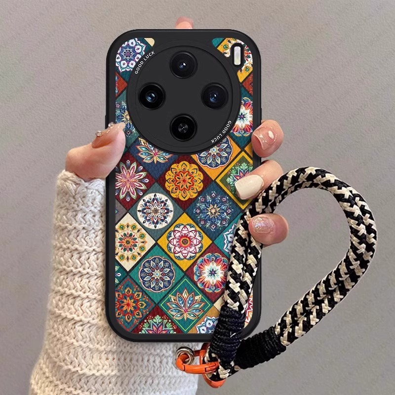 适用vivo小羊皮彩色图腾手绳