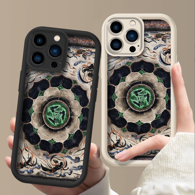 适用苹果硅胶敦煌壁画