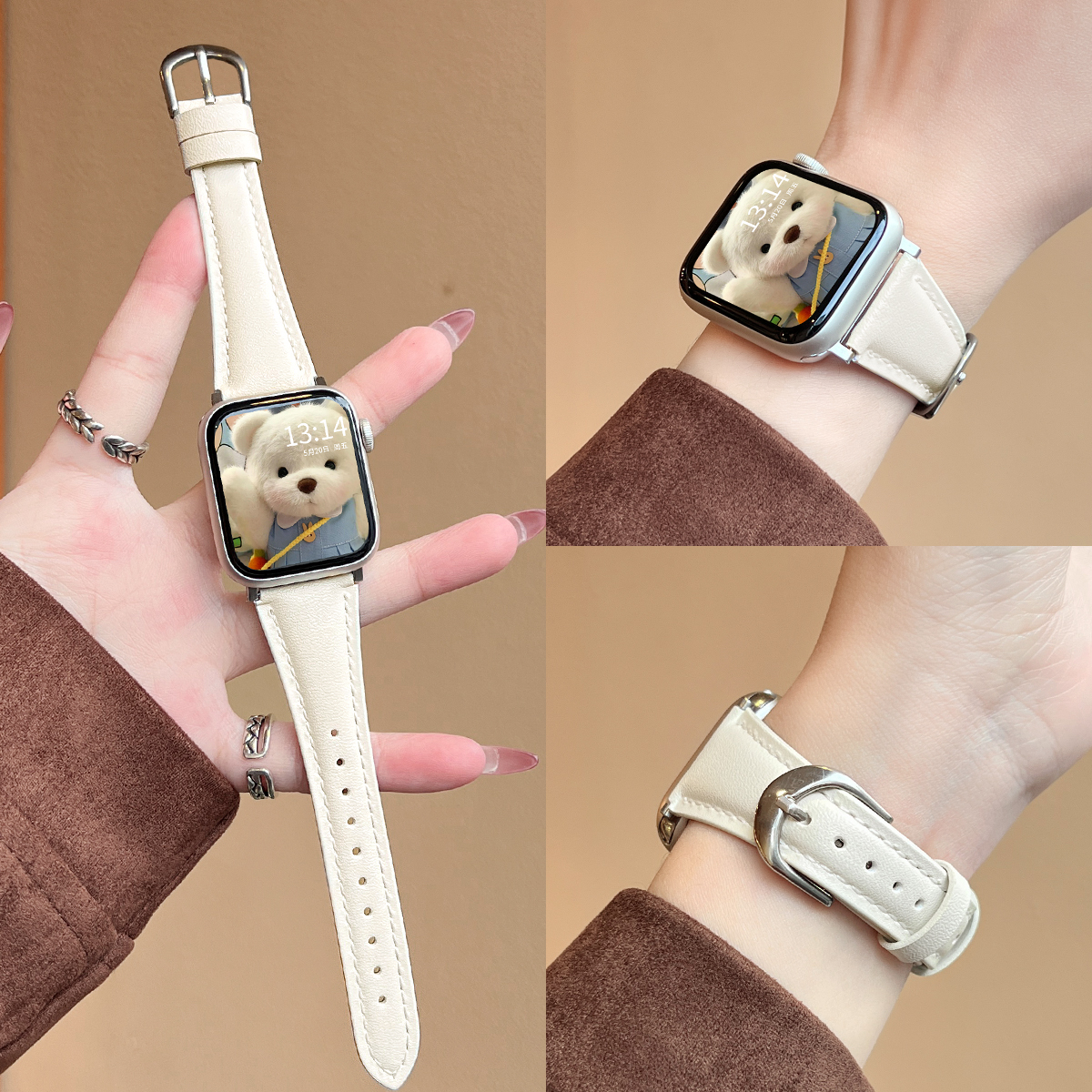 学长家新款超纤小蛮腰秋冬表带