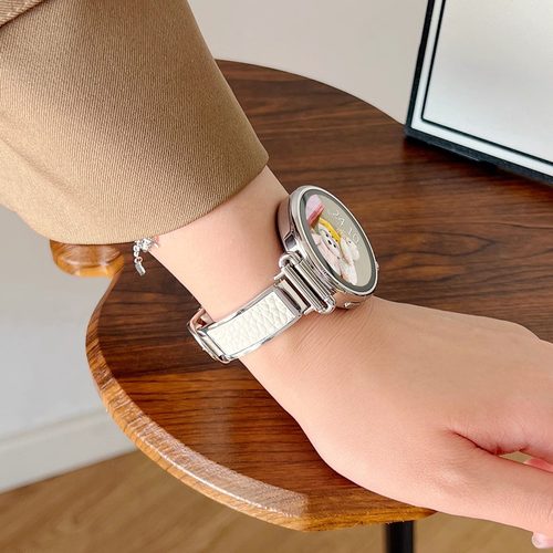 学长家新款金属贴皮荔枝纹手表带