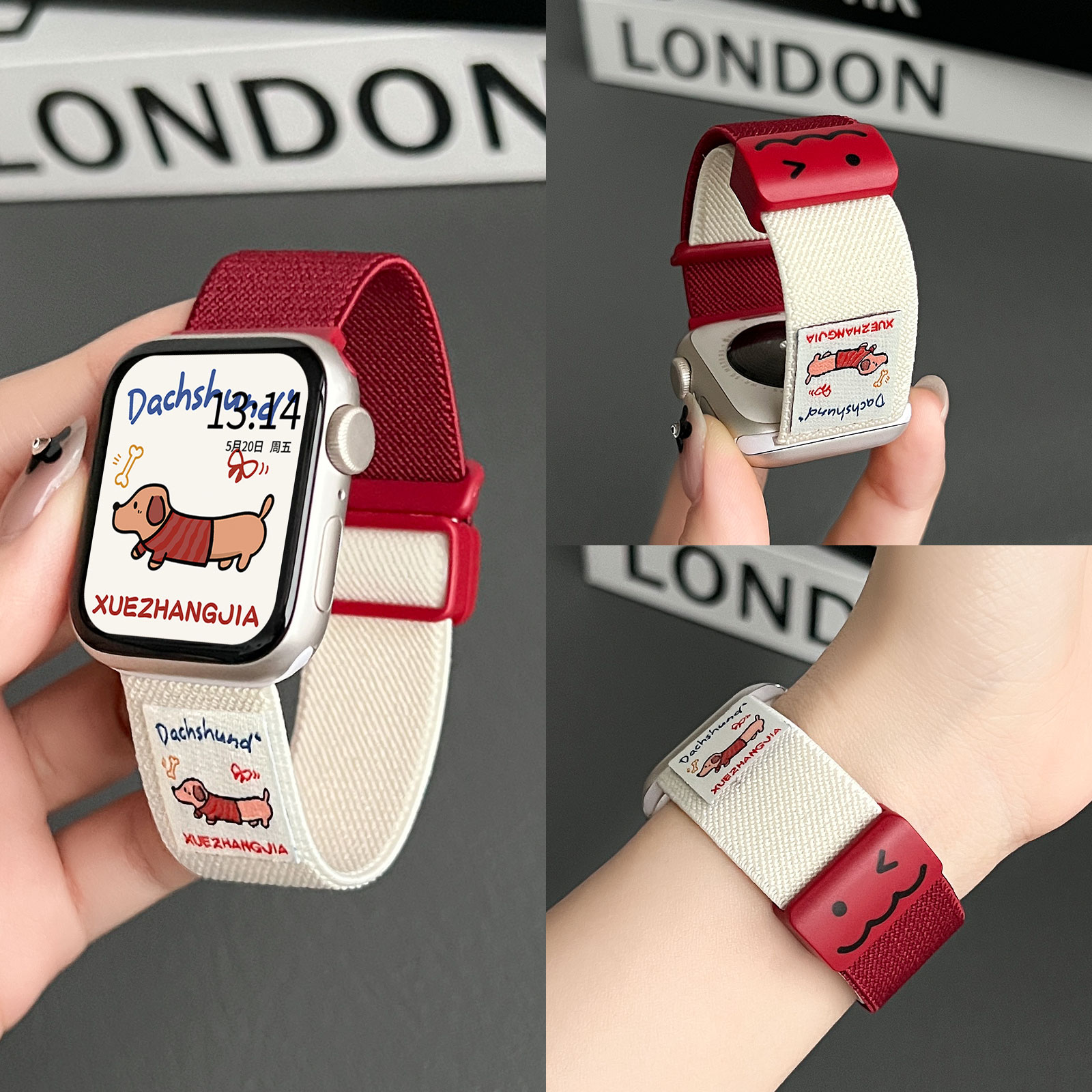 学长家新款双节编织手表带女生