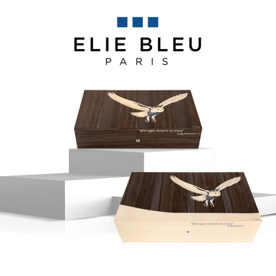 ELIE BLEU雪鸮雪茄保湿盒古巴男士专用烟盒高级大容量密封限量版