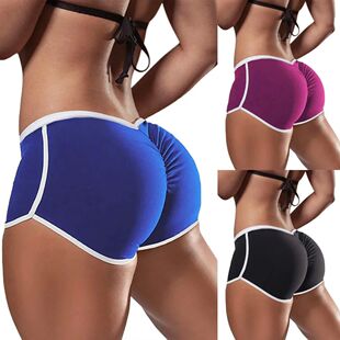 Contrast Sports Low Tight Shorts Waist 撞色低腰紧身运动短裤