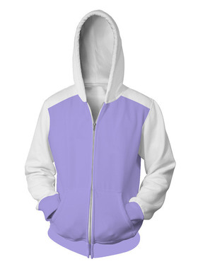 Color blocked 3Dprinted long sleevedSoodie拼色3D印花长袖外套