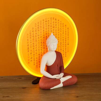 LED佛像背光灯龛佛龛背观音财XFZ景神后背灯灯佛光普照佛光圈佛装