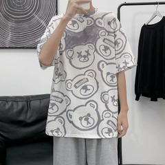 Korean fashion loose summer versatile T-shirt fashion brand cool Hong Kong style leisure half sleeve top