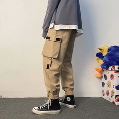 Literature and art men's youth trend PANTS YOUTH simple corduroy casual pants straight tube pants straight tube