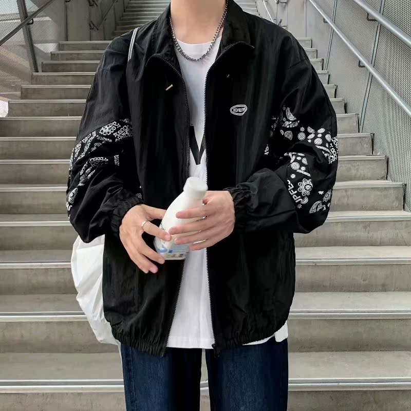 Sunscreen summer Hong Kong Style loose casual jacket thin breathable cashew jacket