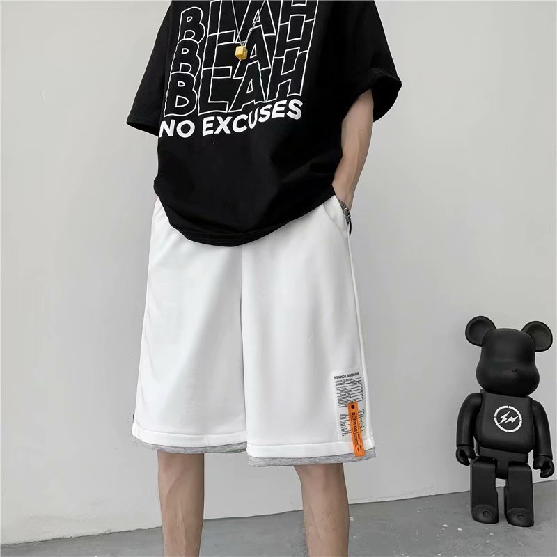 Summer Capris straight loose thin casual sports pants fashion brand fake two large underpants