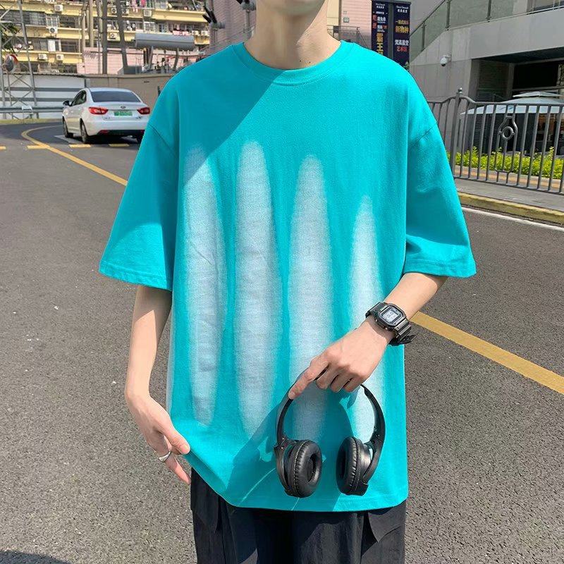 Harajuku super hot summer short sleeve Hong Kong fashion brand clothes loose trend half shirt sleeve fashion brand