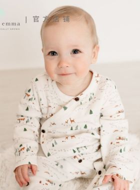 Finn+Emma春夏四季包屁衣露营系列新生儿婴儿连体衣家居服有机棉