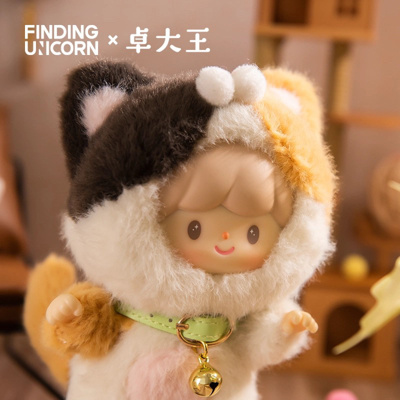 【新品】寻找独角兽 卓大王-我的小猫系列搪胶毛绒盲盒治愈猫猫